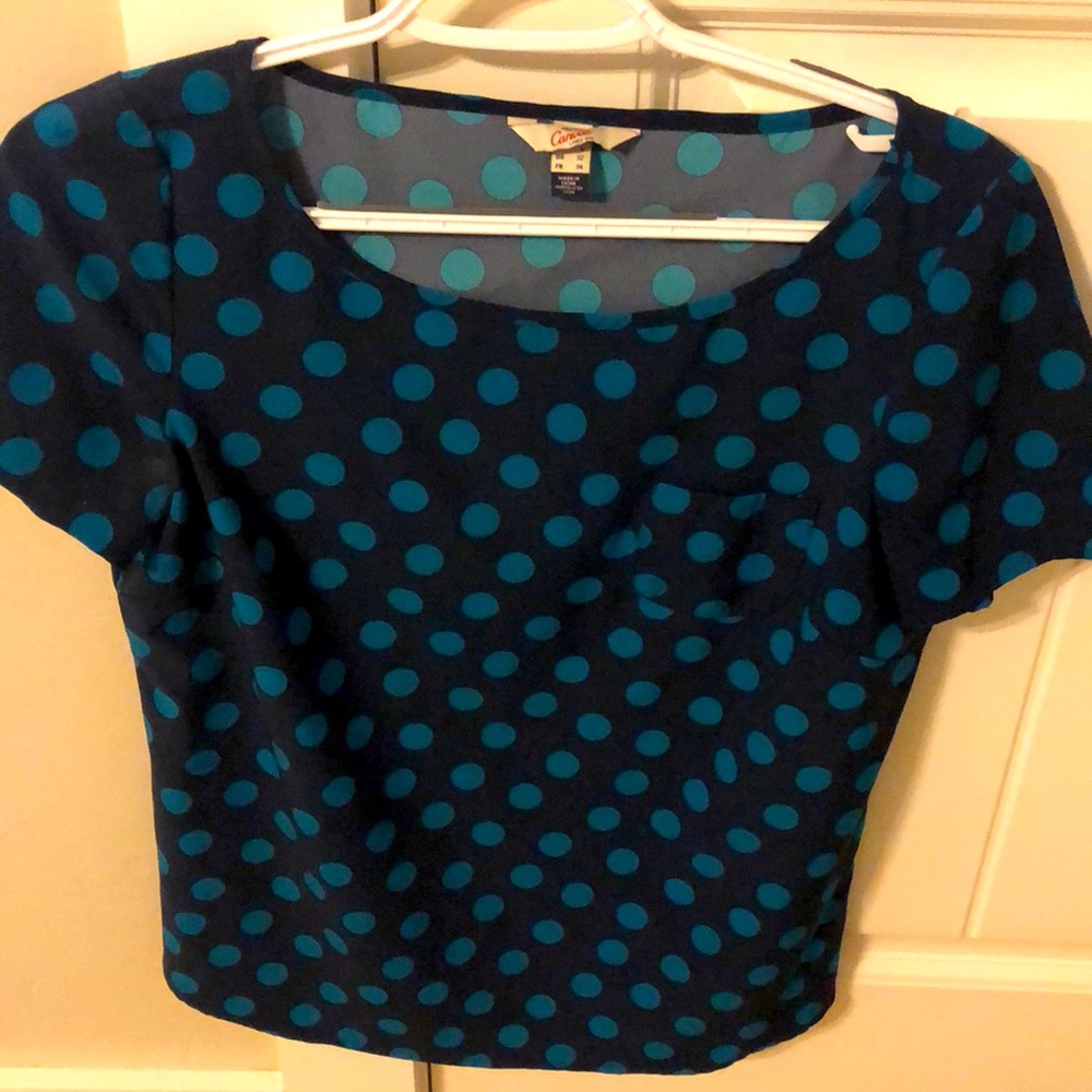 Polka dot blouse